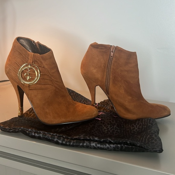 BABY PHAT authentic Size :7 1/2 Brown Suede Boots With Dust Bag No Box #Y2K - Picture 4 of 5